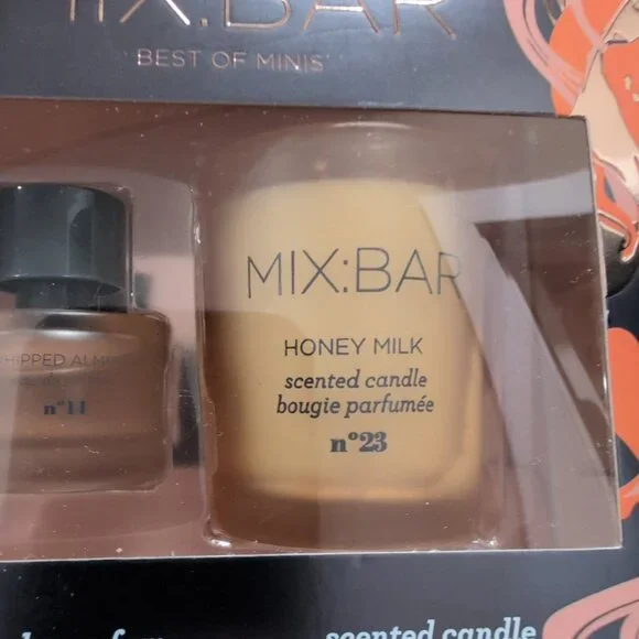 Mix Bar Best Of Minis Whipped Almond Eau De Parfum 0.25 oz & Honey Milk Candle - Picture 2 of 4